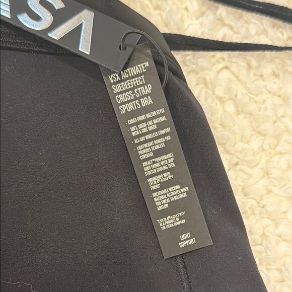VSX Black Sports Bra NWT - Picture 6 of 7